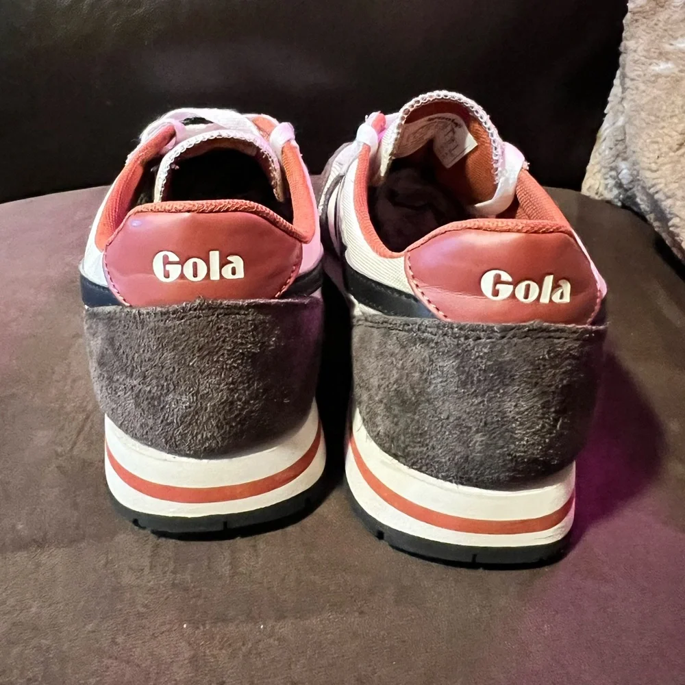 Gola Daytona Chute Mens Casual Sneakers in Off White Tabacco - men’s 9 US / - Picture 5 of 12